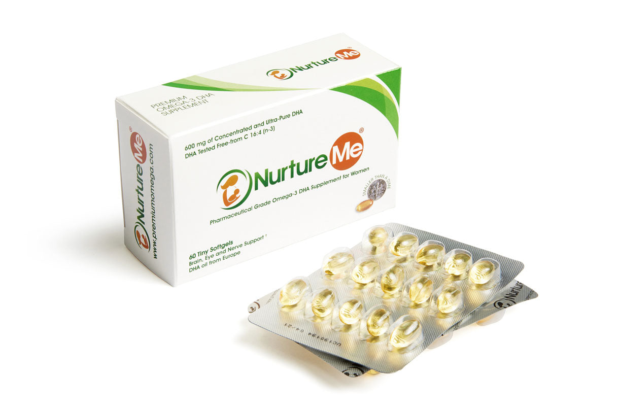 Nurture Me Omega-3 Blister Pack. Highest Quality DHA Fish Oil for Women