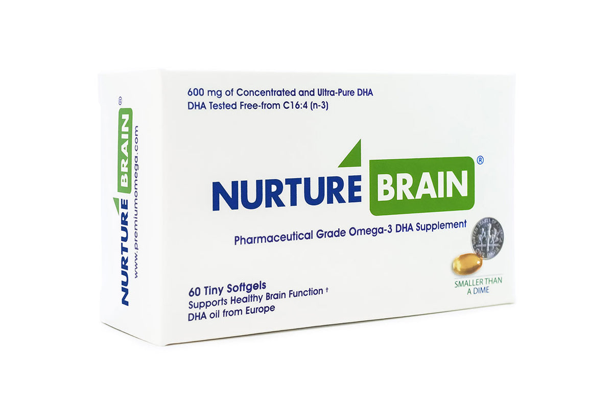 Nurture Brain Pharma Grade Omega 3 DHA for Brain Health