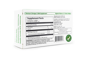 Nurture Me Supplement Facts. Concentrated Omega3 DHA 